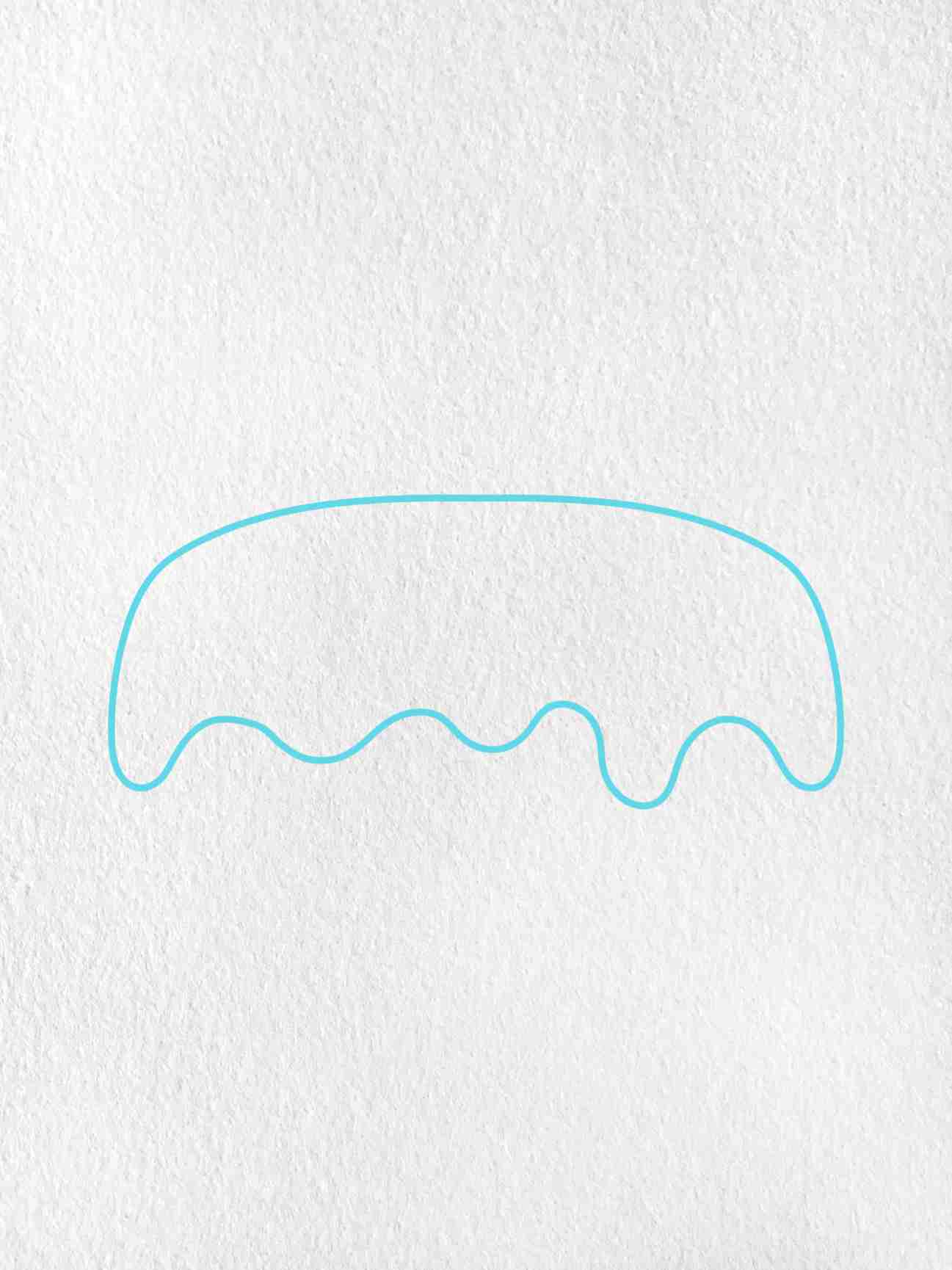 Birthday Cake Drawing: Step 1