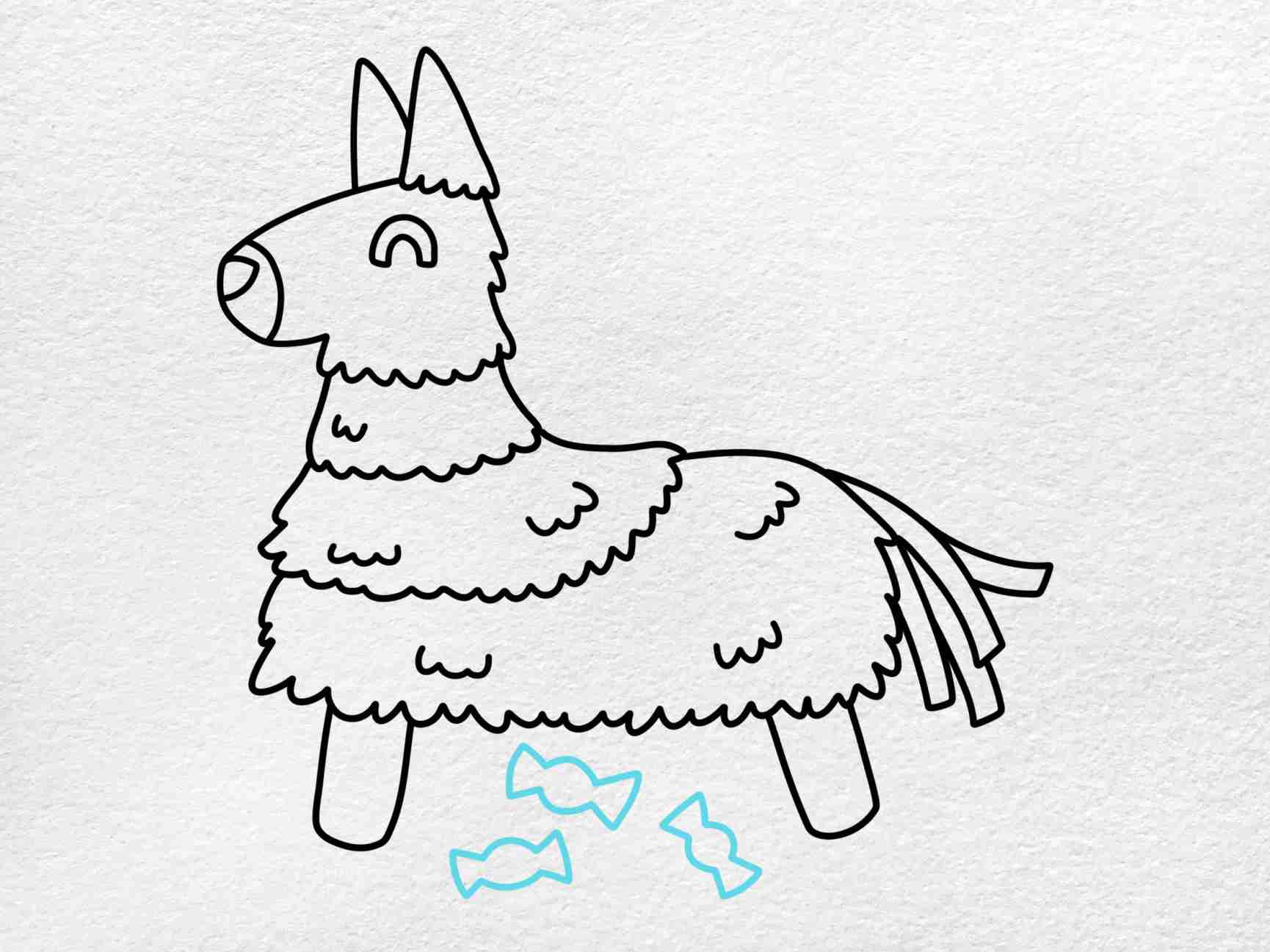 How To Draw A Piñata: Step 7